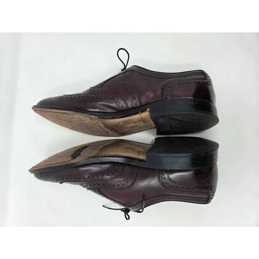 ALLEN EDMONDS MCALLISTER WINGTIP BROGUE MEDALLION TOE CORDOVAN OXFORD MENS 9.5 D